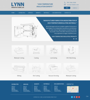 Web Design by pb for Lynn Manufacturing | Design: #7062335