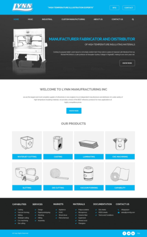 Web Design by pb for Lynn Manufacturing | Design: #7066385