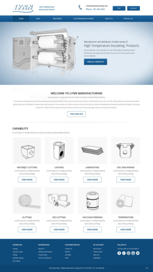 Web Design by pb for Lynn Manufacturing | Design: #7066387