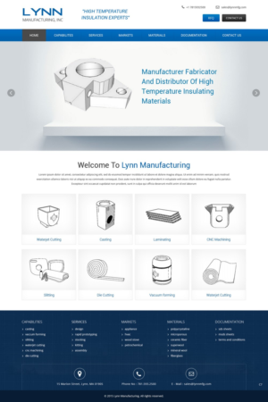Web Design by pb for Lynn Manufacturing | Design: #7066388