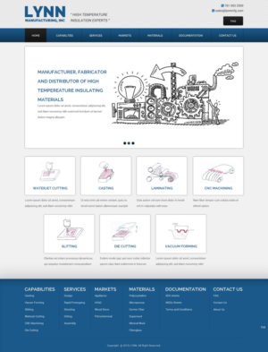 Web Design by pb for Lynn Manufacturing | Design: #7066389