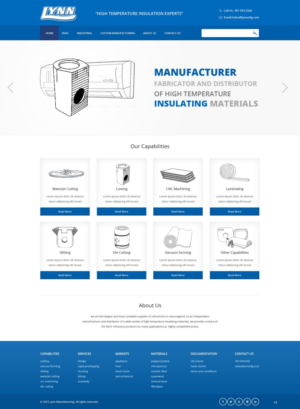 Web Design by pb for Lynn Manufacturing | Design: #7066390