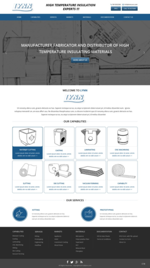 Web Design by pb for Lynn Manufacturing | Design: #7066391