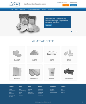 Web Design by pb for Lynn Manufacturing | Design: #7079932