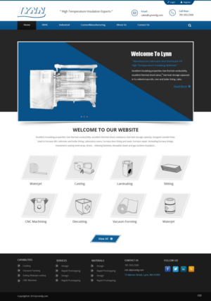 Web Design by pb for Lynn Manufacturing | Design: #7079933