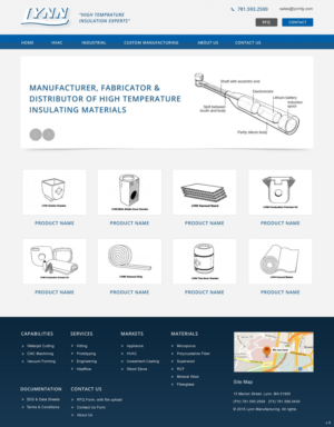 Web Design by pb for Lynn Manufacturing | Design: #7079940