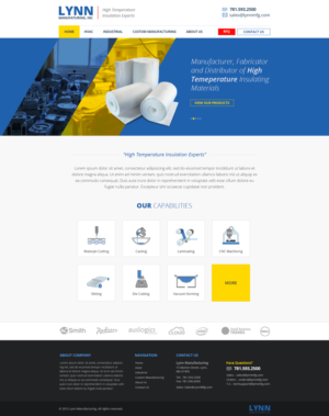 Web Design by the-lion-king for Lynn Manufacturing | Design: #7091948