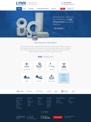 Web Design by the-lion-king for Lynn Manufacturing | Design: #7110199