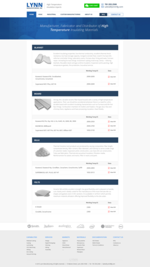 Web Design by the-lion-king for Lynn Manufacturing | Design: #7170314