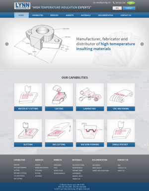 Web Design by debdesign for Lynn Manufacturing | Design: #7087188