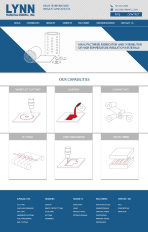 Web Design by dii for Lynn Manufacturing | Design: #7142520