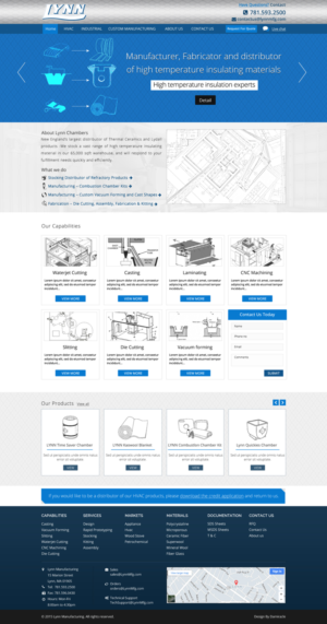 Web Design by Da Miracle for Lynn Manufacturing | Design: #7102833