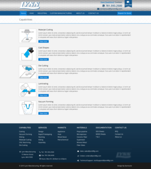 Web Design by Da Miracle for Lynn Manufacturing | Design: #7144136