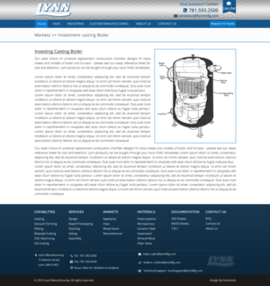Web Design by Da Miracle for Lynn Manufacturing | Design: #7144137