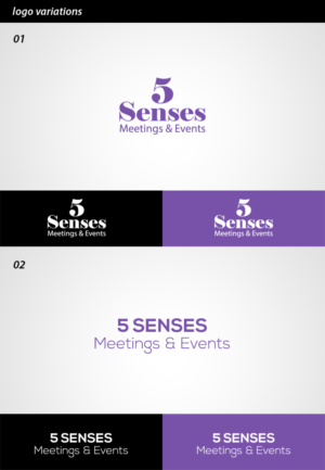 Logo Design by FAMous_Designs for 5 Senses Meetings & Events | Design: #7061781