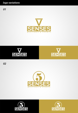 Logo Design by FAMous_Designs for 5 Senses Meetings & Events | Design: #7061783