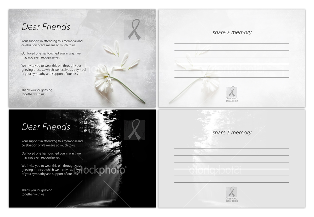 Card Design by D-Design for Grieving Together | Design: #1849251