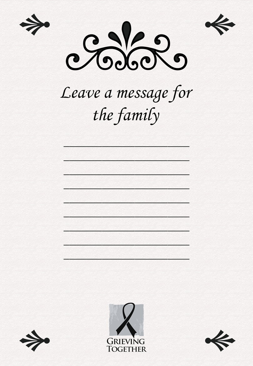 Card Design by Nina Bain for Grieving Together | Design #1817389
