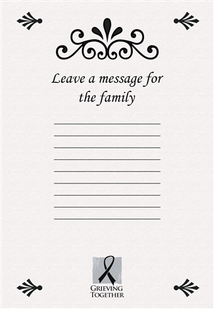 Card Design by Nina Bain for Grieving Together | Design #1817389