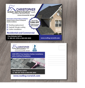 Postcard Design by alex989 for Christopher Home Improvement | Design: #7071176