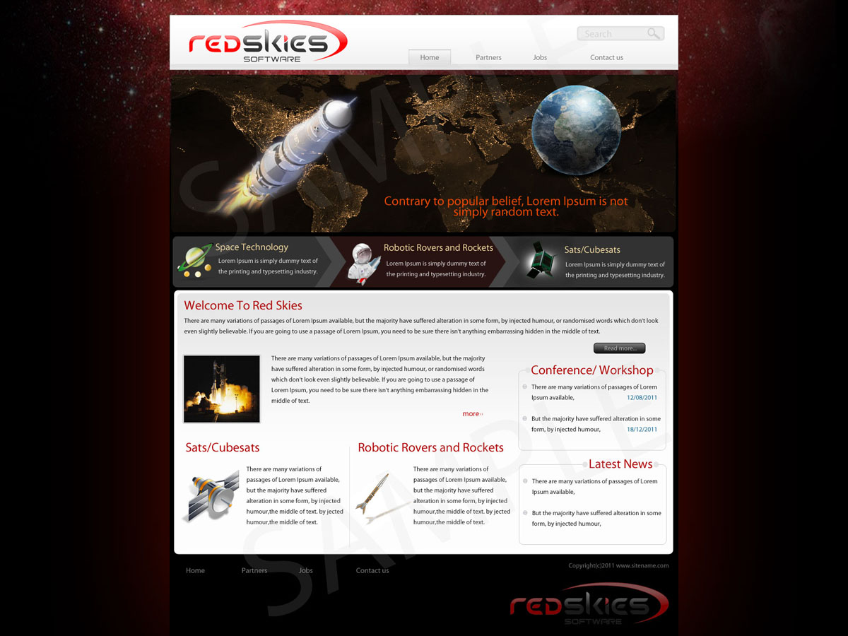 Web Design by pb for Red Skies Limited | Design #366225