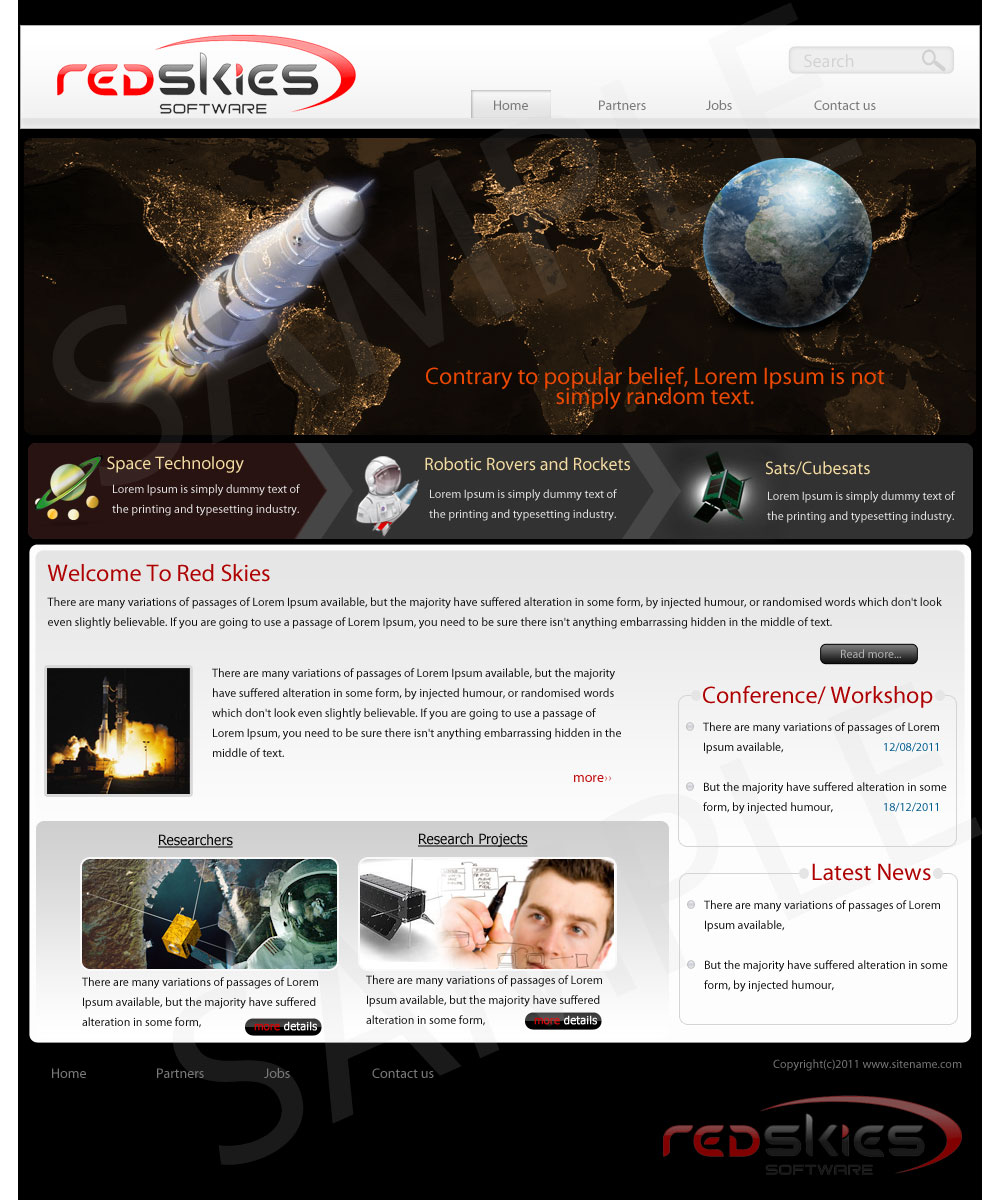 Web Design by pb for Red Skies Limited | Design #369018