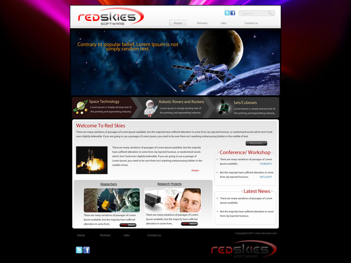 Web Design by pb for Red Skies Limited | Design: #371697