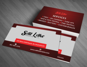 Business Card Design by  Artman for Salt Lake Motorcycle Co. | Design: #7081419