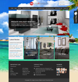 Web Design by KAMIL for Lodge and Caravan Ltd | Design: #7120206
