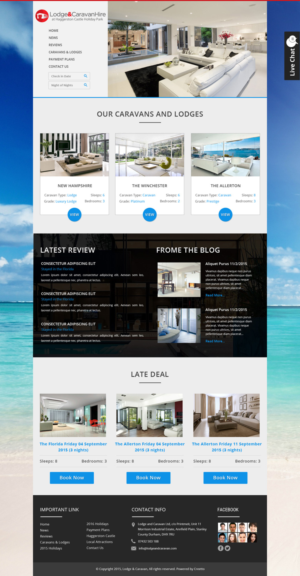 Web Design by KAMIL for Lodge and Caravan Ltd | Design: #7120225