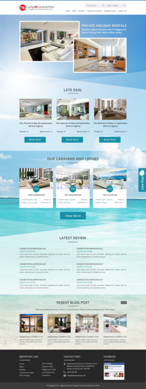 Diseño Web por KAMIL para Lodge and Caravan Ltd | Diseño #7125190