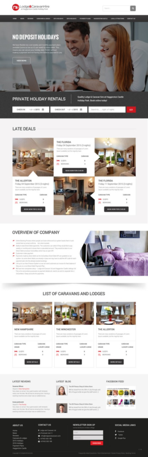 Web Design par pb pour Lodge and Caravan Ltd | Design : #7079887