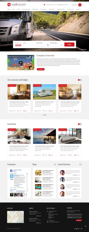 Web Design par pb pour Lodge and Caravan Ltd | Design : #7079888