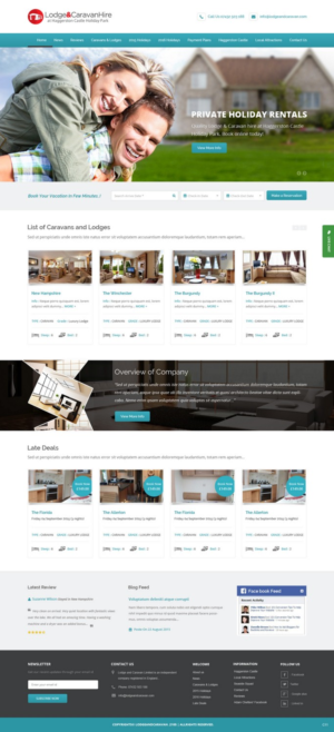 Web Design par pb pour Lodge and Caravan Ltd | Design : #7079889