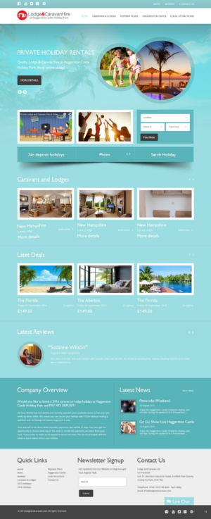 Web Design par pb pour Lodge and Caravan Ltd | Design : #7079892
