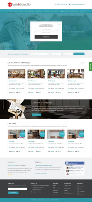 Web Design par pb pour Lodge and Caravan Ltd | Design : #7079894