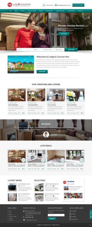 Web Design par pb pour Lodge and Caravan Ltd | Design : #7084044