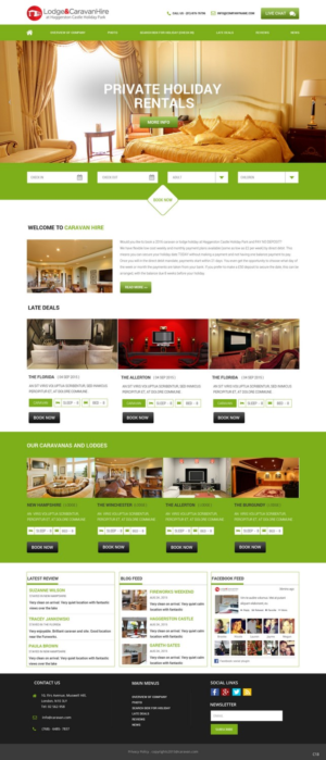 Web Design by pb for Lodge and Caravan Ltd | Design: #7084060