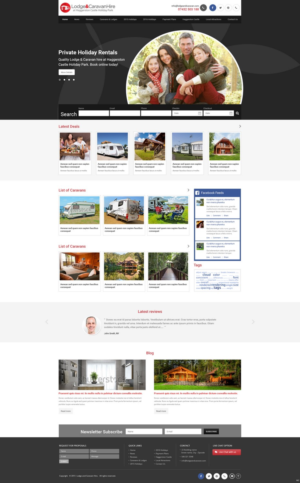 Web Design by pb for Lodge and Caravan Ltd | Design: #7084061