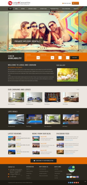 Web Design by pb for Lodge and Caravan Ltd | Design: #7092716