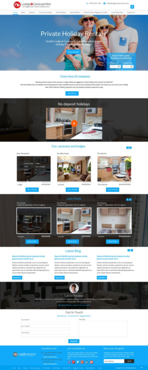 Web Design by pb for Lodge and Caravan Ltd | Design: #7092717