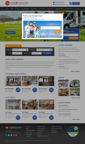 Web Design by pb for Lodge and Caravan Ltd | Design: #7092719