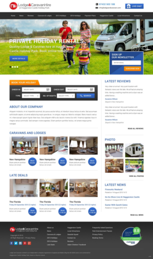 Web Design by pb for Lodge and Caravan Ltd | Design: #7092720