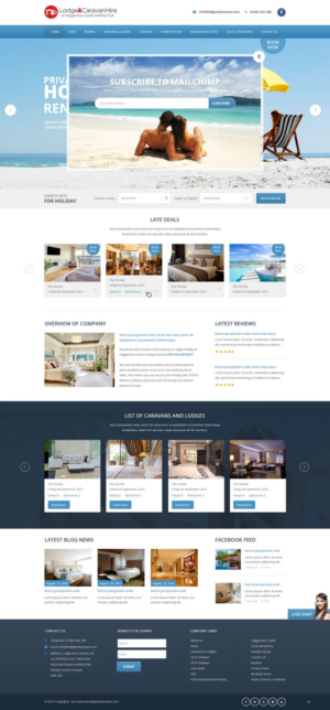 Web Design by pb for Lodge and Caravan Ltd | Design: #7092724