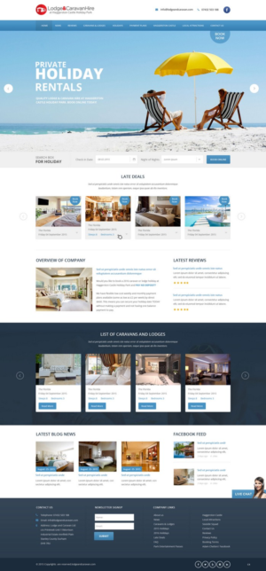 Web Design by pb for Lodge and Caravan Ltd | Design: #7092727