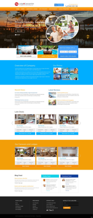 Web Design by pb for Lodge and Caravan Ltd | Design: #7092732