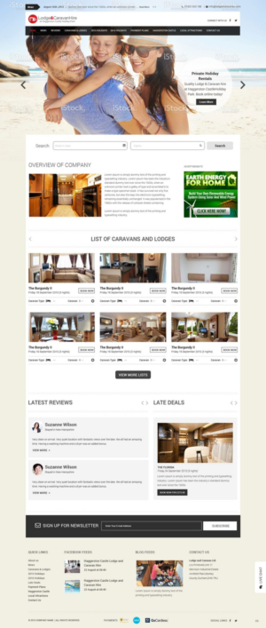 Web Design par pb pour Lodge and Caravan Ltd | Design : #7103160
