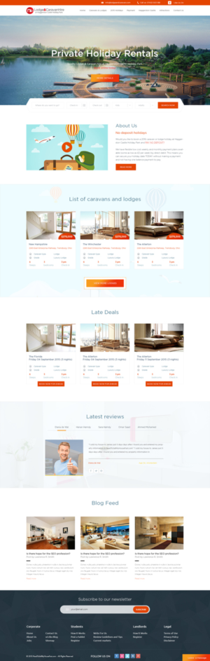 Web Design par the-lion-king pour Lodge and Caravan Ltd | Design : #7080775