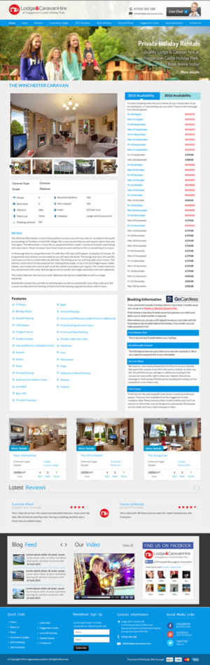Web Design par Sbss pour Lodge and Caravan Ltd | Design : #7115503