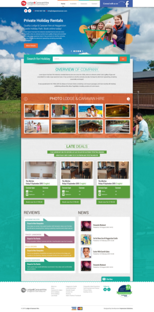 Diseño Web por Black Stallions Impressive Solutions para Lodge and Caravan Ltd | Diseño #7161552